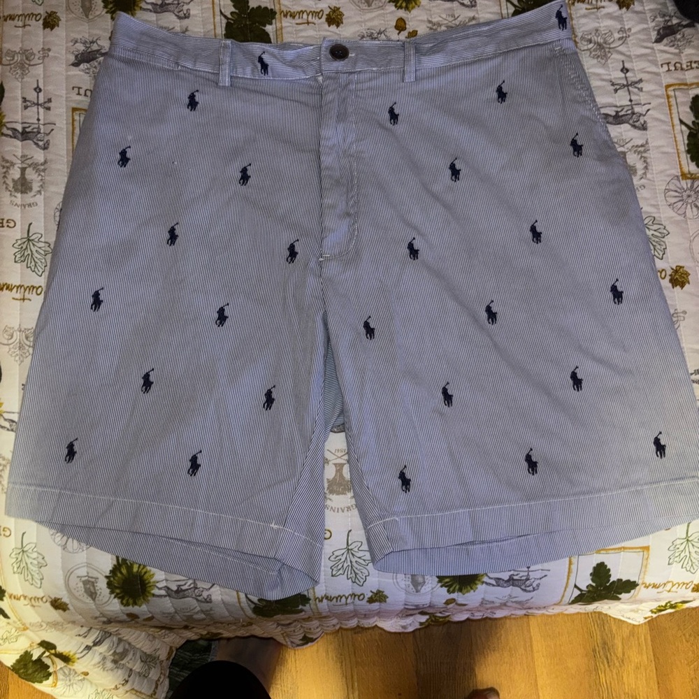 Polo by Ralph Lauren Gray Flat Front Shorts